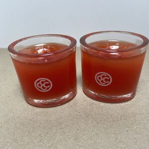 Colonial Candle Retired 2 Oz Jar Candle Peach Cobbler Scented Wax One Wick Lot